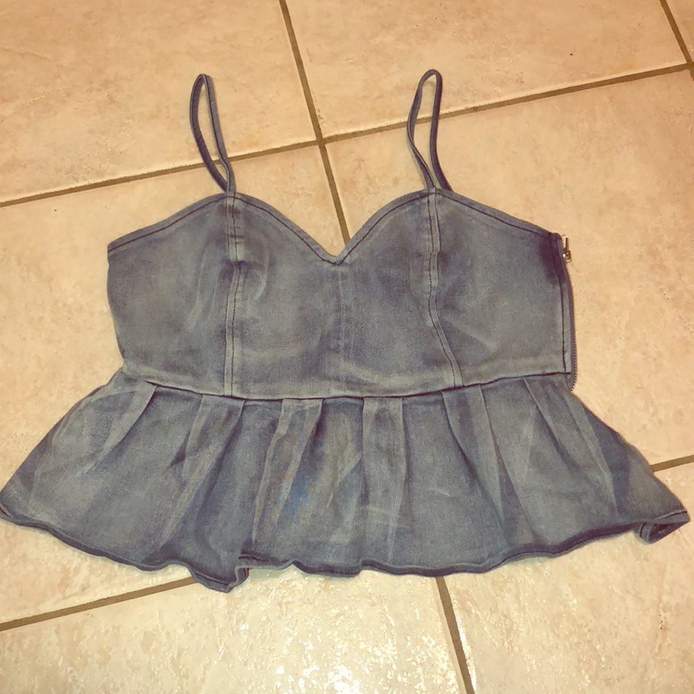 Blue Jean crop top